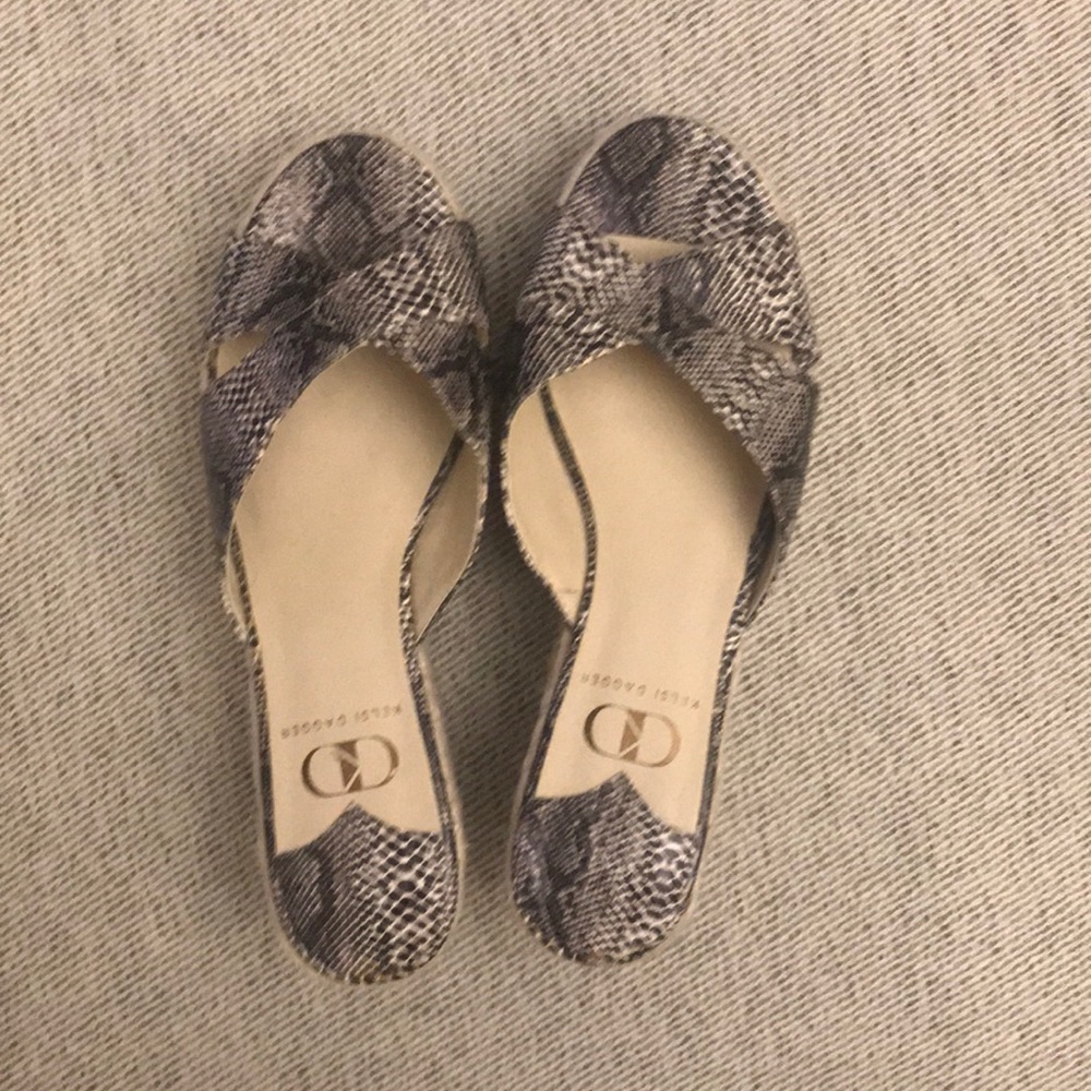 Kelsi Dagger Snakeskin Wedges